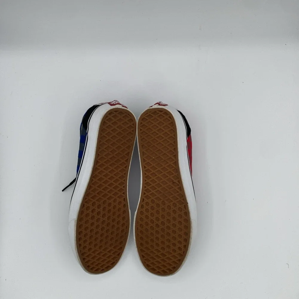 Vans Multicolor Checkerboard Classic Shoes Mens 9 Womens 10.5 Lace Up‎ Suede Toe